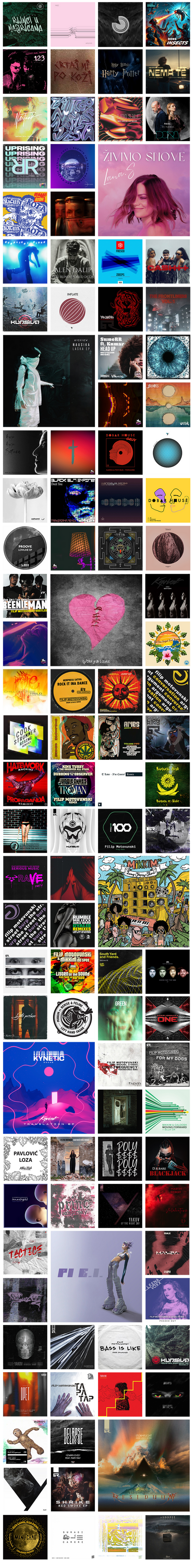 Collection of release artworks mastered by FM Mastering, part two